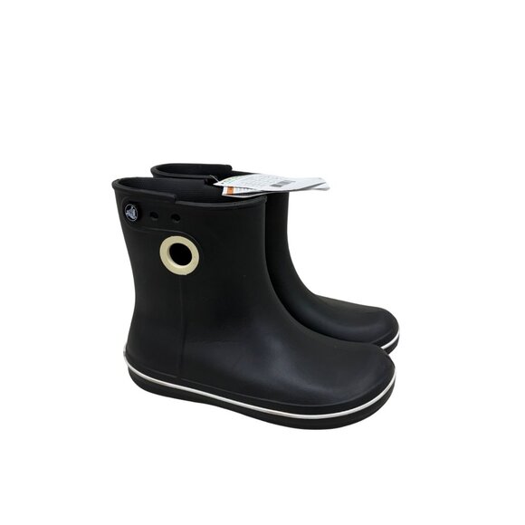 Crocs Black Jaunt Shorty Lightweight Rain Boots Shoes 15769-001 Womens size 6 - Picture 1 of 9